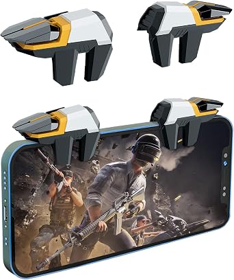DiyGody PUBG Phone Game Controller Trigger Compatible with PUBG/Fortnitee/Call of Duty, Joystick Gamepad for iPhone & Android, Sensitive Mobile Gaming Grips, Zero Lag Fast Aim No Screen Blocking