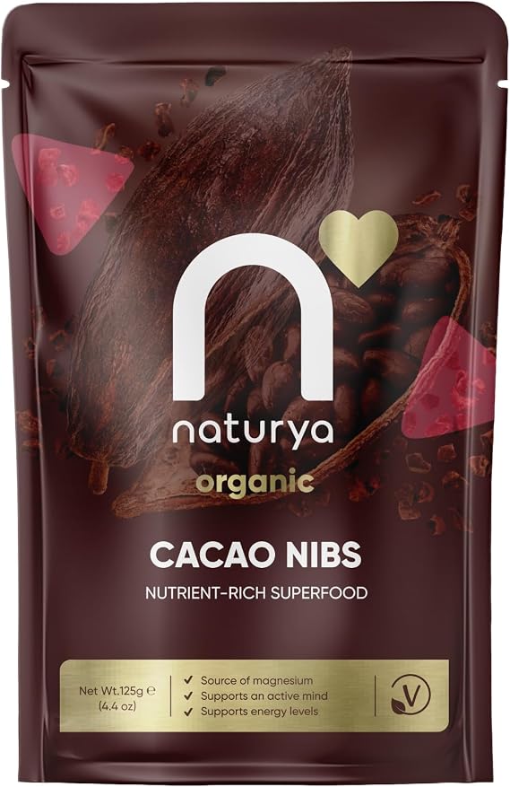 Naturya Organic Cacao Nibs, 125 g