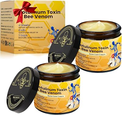 YOROZUCERY 2 Pack Botulinum Toxin & Bee Venom Cream 2025 New Bee Venom Advanced Joint and Bone Cream Effective for Back, Neck, Hands,Knee