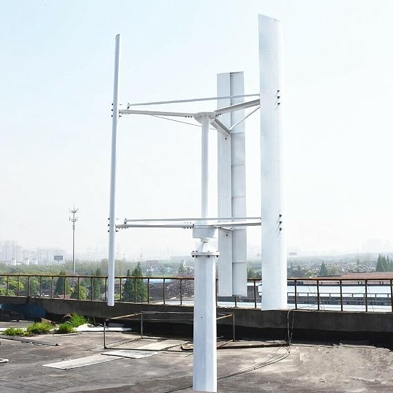3000W Vertical Axis Wind Turbine Kit  with Controller 48V/96V/220V, Which Can Be Used Offline and Connected to The Grid for Home Ranch and Seaside Use (Color : 3KW, Size : 48V)