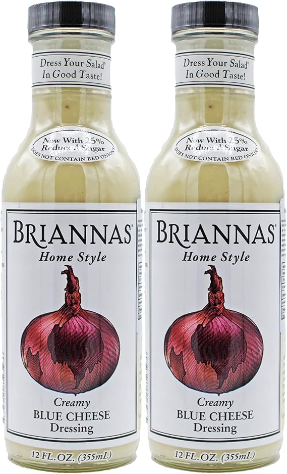 Briannas Home Style Creamy Blue Cheese Dressing 355ml - Pack of 2