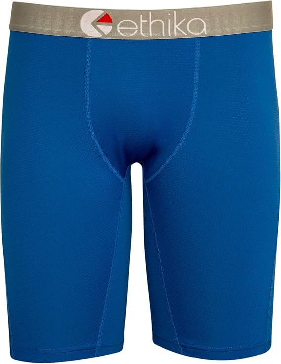 Ethika Men's Staple Boxer Brief, 4-Way Stretch with Signature Waistband, No
