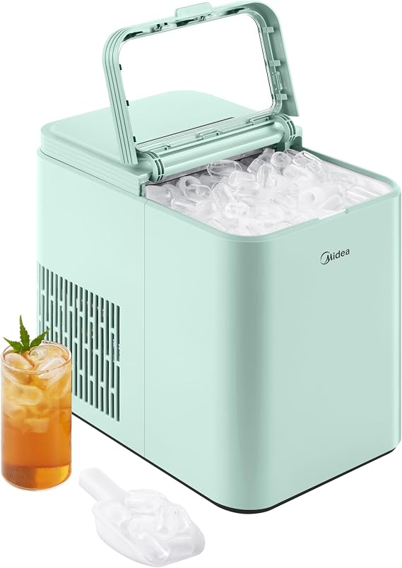 Midea 26lbs Countertop Bullet Ice Maker, Self-Cleaning, with Ice Scoop