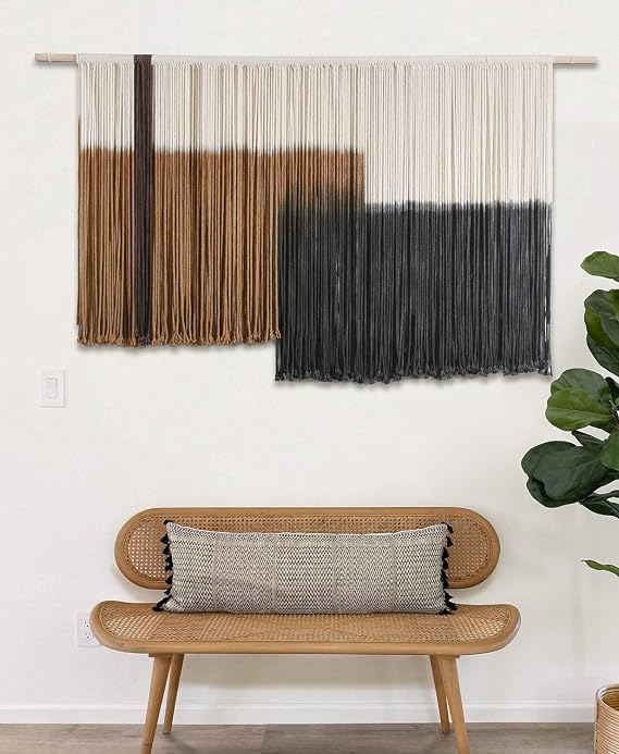 Flber Custom Wall Hanging, Large Dip Dyed Wall Art