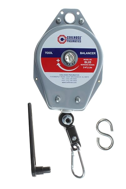 Coilhose Pneumatics BL05 Heavy Duty Mechanical Tool Balancer, 2 - 4.5 Pound Load Capacity