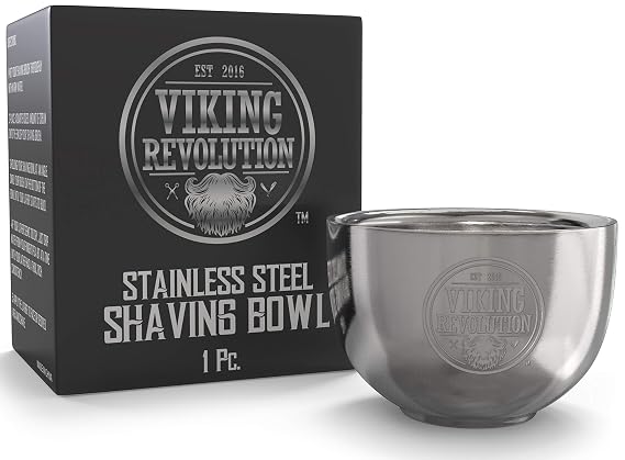 Viking Revolution Shaving Soap Bowl - Stainless Steel 3.2" x 2.2"