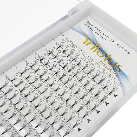 Premade Fans Eyelash Extensions 5D 6D Fans Lashes 0.07 C/D Curl Natural Eyelashes Short Stem Russian Volume Fans Lash Extensions (5D-0.07-C, 14mm)