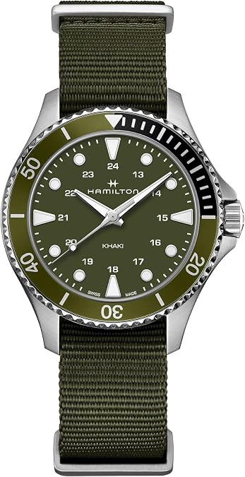 Hamilton Khaki Navy Scuba Quartz Men's Watch, 37mm Stainless Steel Case