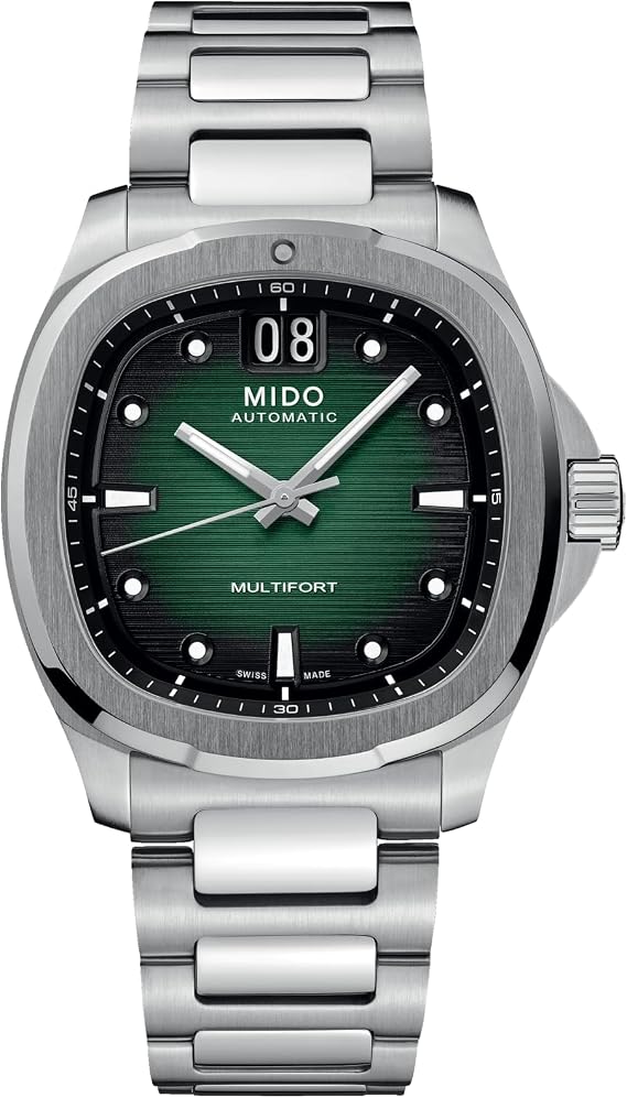 MIDO Multifort TV Big Date - Swiss Automatic Watch for Men - 40mm Case with Transparent Caseback