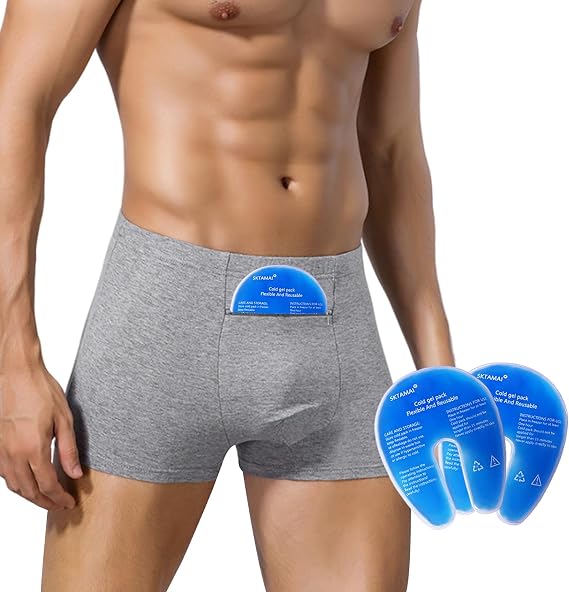 Vasectomy Support Underwear for Men, Grey