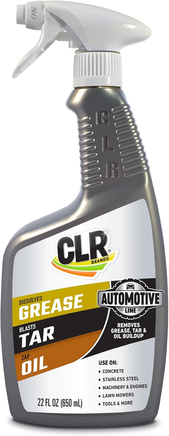 CLR Brands Automotive Grease, Tar and Oil Remover, 22 oz. Spray Bottle