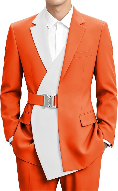 Wedding Tuxedo for Men Slim Fit 2 Piece Suit Groom Prom Dinner Party