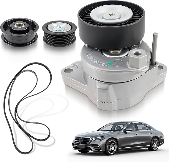 AUTOKAY Engine Drive Belt Tensioner & Idler Pulley Serpentine Belt kit for Mercedes-Benz 2722021419 2722000270 2722021019 6pk2404