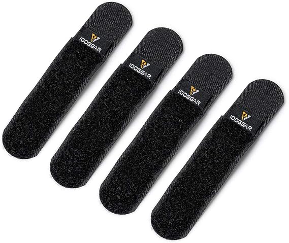 IDOGEAR Sports Tactical Fastening Binding Strap Hook & Loop Reusable Strap(4 pcs)