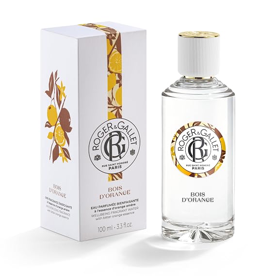 ROGER & GALLET Wellbeing Fragrant Water Spray Light Eau Fraiche Body Mist with Natural Origin Ingredients, Refreshing Everyday Fragrance for Women (Bois d'Orange | 3.3 Oz.)