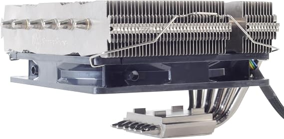 SilverStone Technology Nitrogon NT06-PRO Compact 82mm Tall CPU Cooler Version 2, SST-NT06-PRO-V2, Silver, Black