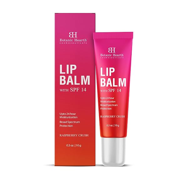 Botanic Hearth Raspberry Lip Balm With Spf For Dry, Chapped Lips - 0.3 Oz