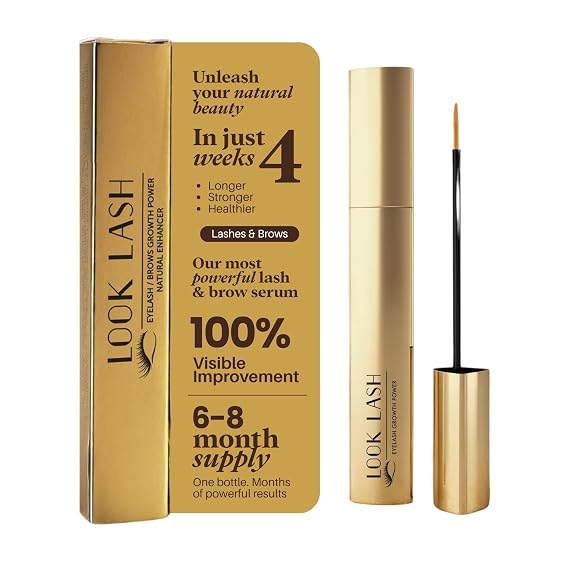 Look Lash - Eyelash & Eyebrow Growth Serum, Salt & Paraben Free, 5.5 ml