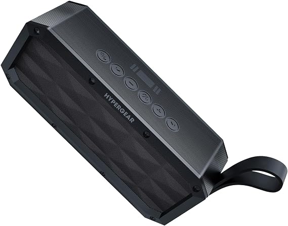 HyperGear BeastXL 30W Bluetooth Speaker - Wireless Portable Speaker with Loud Bass Stereo Sound, IPX6 Waterproof for Indoor/Outdoor Use with Built-in Mic