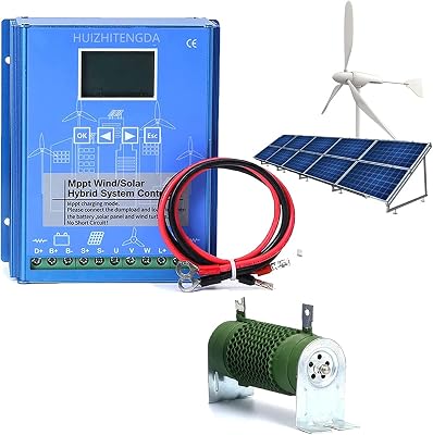 6000W-8000W 12V 24V 48V High Efficiency MPPT Hybrid Charge Controller with Dump Load for 1KW Wind Solar Panels Battery Regulator,24v,9000W