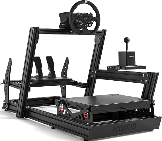 GT Omega HYBRID Cockpit - Made of Durable Aluminium, Adjustable Pedal