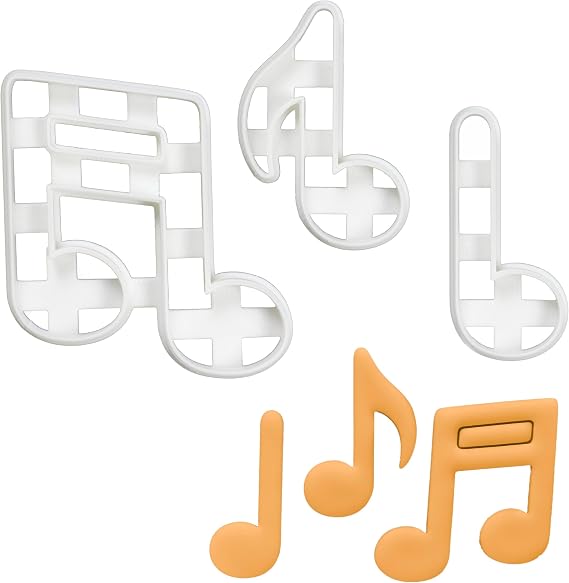 Musical Notes Cookie Cutters (3 Pieces)