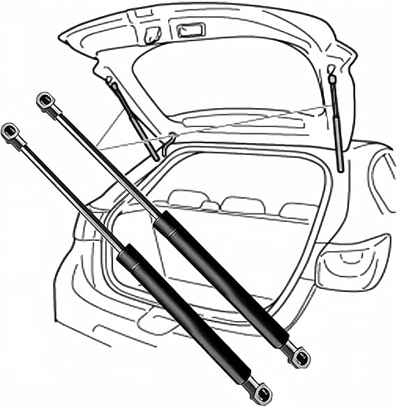 2 Pcs Liftgate Struts for Mazda 3 BK Hatchback 2004-2009(OEM-BP4K63620D)-54cm, Rear Hatch Lift Supports Gas Struts Shocks