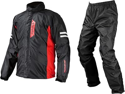 Komine RK-539 BREATHTER RAIN WEAR BLACK XL 03-539