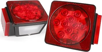 MAXXHAUL 70460 12V LED Trailer Tail Lights (Turn/Stop/Signal-Left/Right-DOT Compliant)