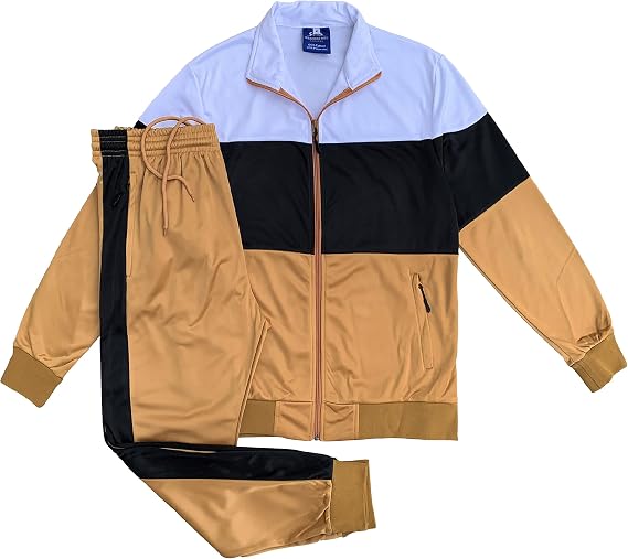 Men's Tracksuit 2-Piece Classical Full Zip Track Jacket Track pants sports Athleisure set