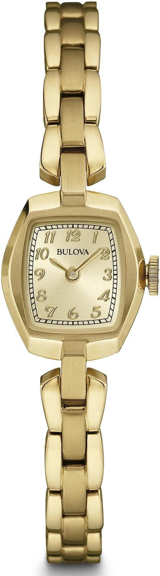 Bulova Ladies' Classic Dress Mini 2-Hand Quartz Watch, Stainless Steel, Arabic Markers