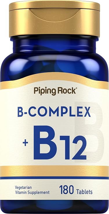 Piping Rock Vitamin B Complex | 180 Tablets | with B12