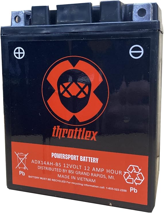 ADX14AH-BS - AGM Replacement Power Sport Battery