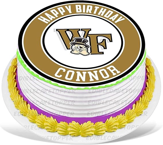 Deacons Edible Cake Topper Image Personalized Birthday Sheet Party Decoration Round