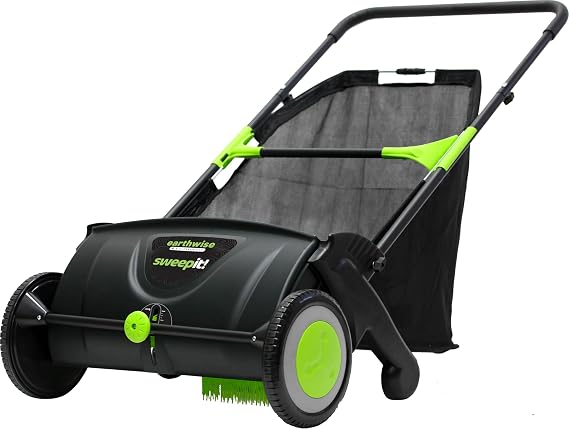 Earthwise LSW70021 21" Wide Black Grass Sweeper
