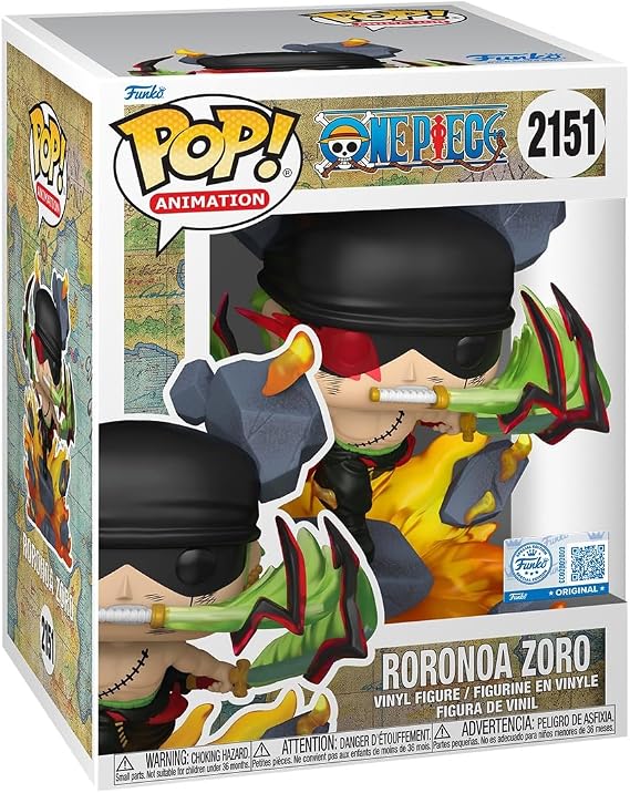 Funko POP! Premium: One Piece - Zoro King of Hell - | Official Merch - Collectable Vinyl Figurine for Shelf Display - Birthday Gift Idea for Fans and Collectors