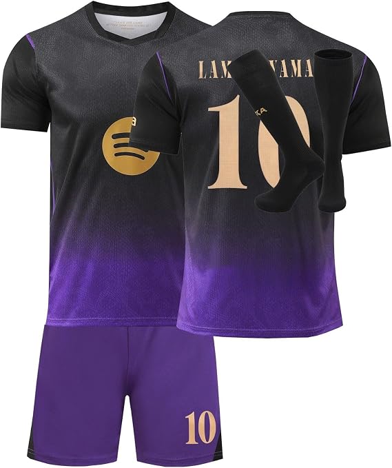 #10 Lamine Home 26/27 Football Soccer Jersey/Shorts Socks Gift Set for Children Youth Sizes