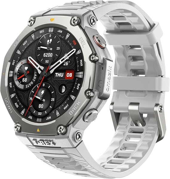 Amazfit T-Rex 3 48mm Smart Watch, Mountain Climbing, Yamareco, Yamap, Outdoors, iPhone and Android Compatible, GPS, 6 Satellites, Military, Ultra Low Temperature Operation, 3 Types of Offline Maps