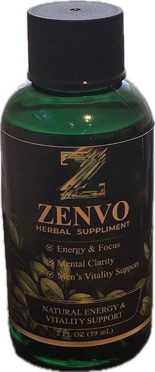 Zenvo 100% Natural Performance Drink for Men - Energy & Stamina Support - Promotes Healthy Blood Flow & Vitality (2-3 Servings)