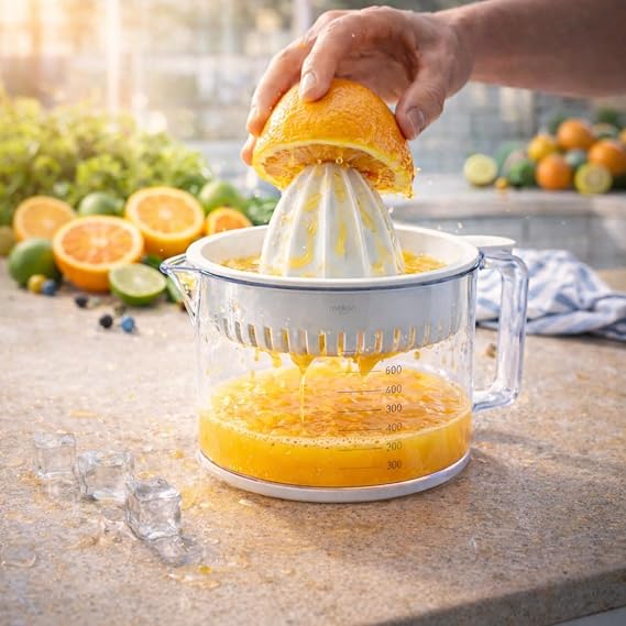 Limon Sıkacağı Narenciye Portakal Sıkacağı Beyaz 600 ml
