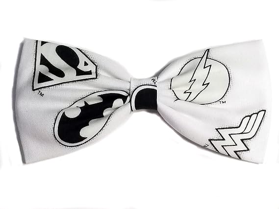 EmilyRose Couture Super Heroes Hair Bows-Sci Fi Characters, Horror (Group 2) (Alligator Clip, DC Character Symbols)