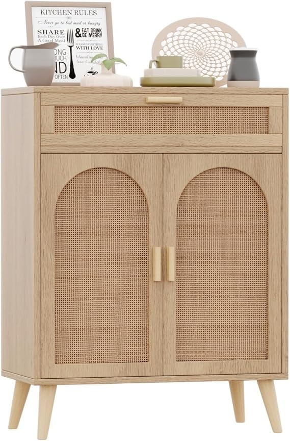 Irontar Rattan Buffet Sideboard Cabinet