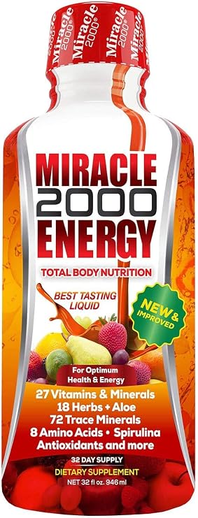 Century Systems Miracle 2000, 32 oz | Complete Liquid Multivitamin & Mineral Supplement with Amino Acids & Antioxidants
