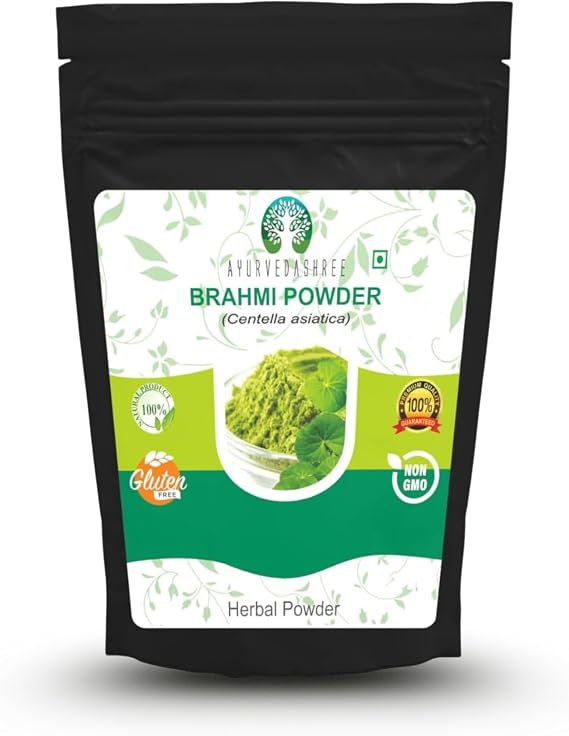 AYURVEDASHREE Centella asiatica Powder 200 Gm I Known as Gotu Kola, brahmi I Mandupakarni Powder I Non GMO I Gluten Free I Vegan