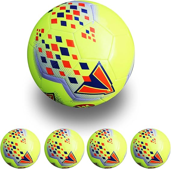 PROSTYLE SPORTS Footballs | Size 5 | Classic Football |Training & Match Footballs (Yellow)