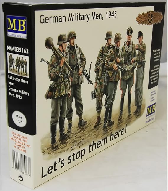 Master Box Models "Let's Stop Them Here!" 1945 German Military Men 6 Figures Set (1/35 Scale)