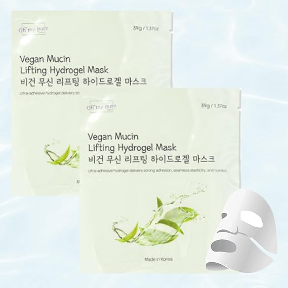 Hydrogel Collagen Korean Face Mask Luxury Skin Care 2 EA (VeganMucin)