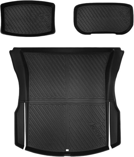 JOWUA All Weather Trunk Liners for Tesla Model 3 2024 Highland Cargo Liners Trunk Mat Cargo Mat Washable Anti-Skid