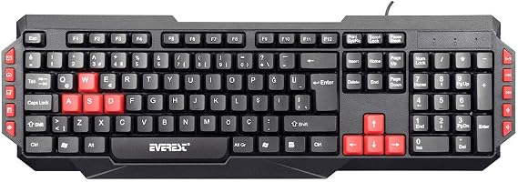 Everest KB-G7 ARMOR Siyah USB Q Gaming Oyuncu Klavyesi
