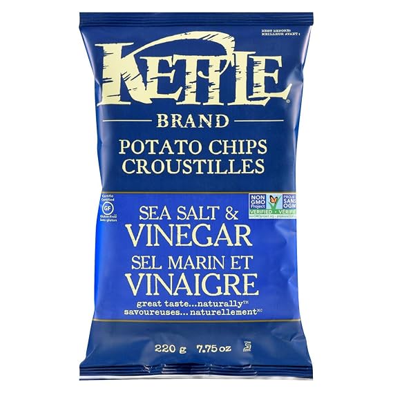 KETTLE FOODS Sea Salt And Vinegar, 220 GR